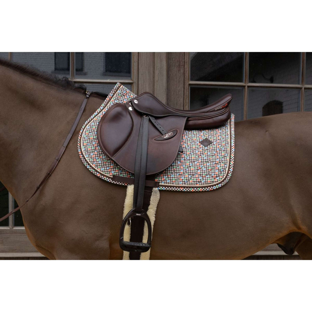 Kentucky Schabracke Velvet Pied De Poule Springen Braun