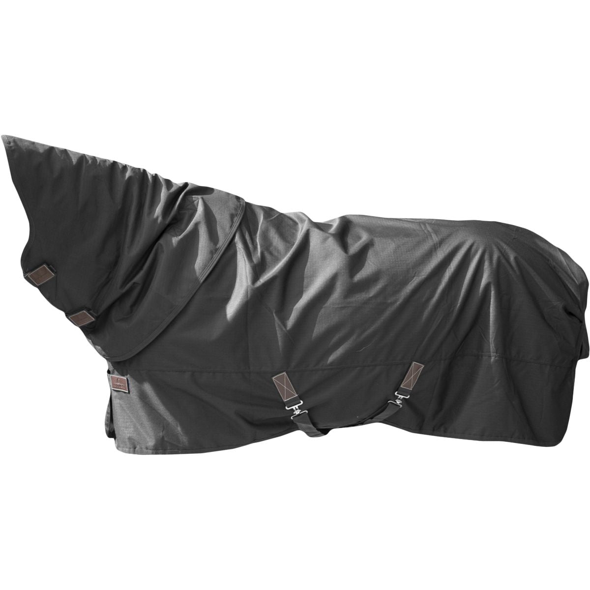 Kentucky Turnout Rug All Weather Quick Dry Fleece with Neck 150g Schwarz