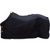 Kentucky Fleecedecke Heavy Melange Schwarz