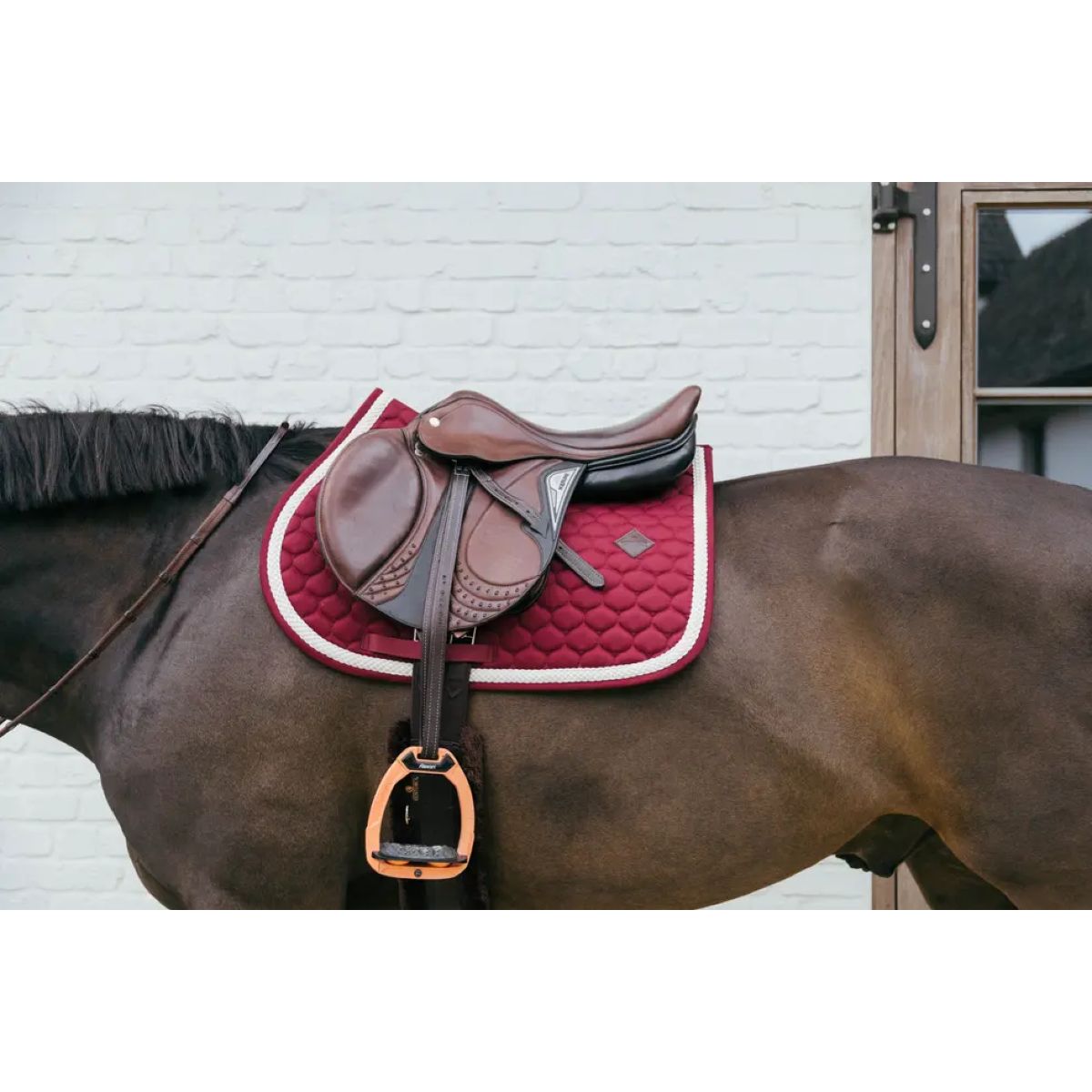 Kentucky Horsewear Schabracke Plaited Springen Bordeaux