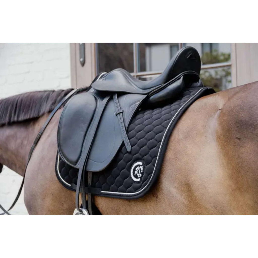 Kentucky Horsewear Schabracke Onion Quilt 3D Logo Dressur Schwarz