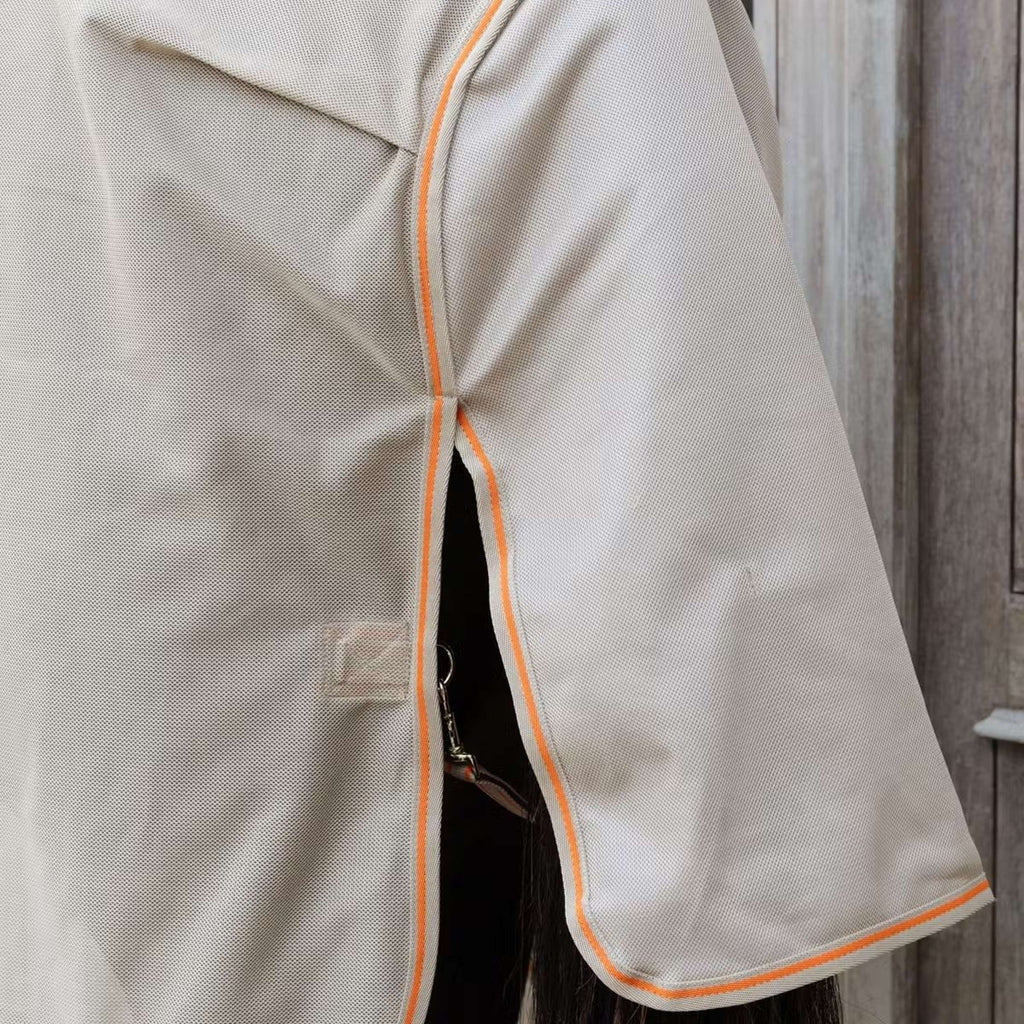 Kentucky Horsewear Fliegendecke Comfort Mesh Beige/Orange