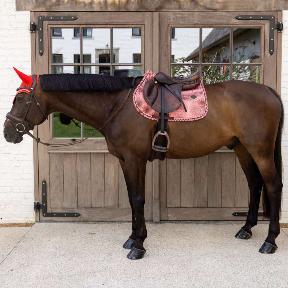 Kentucky Fliegenhaube Wellington Velvet Check Violett