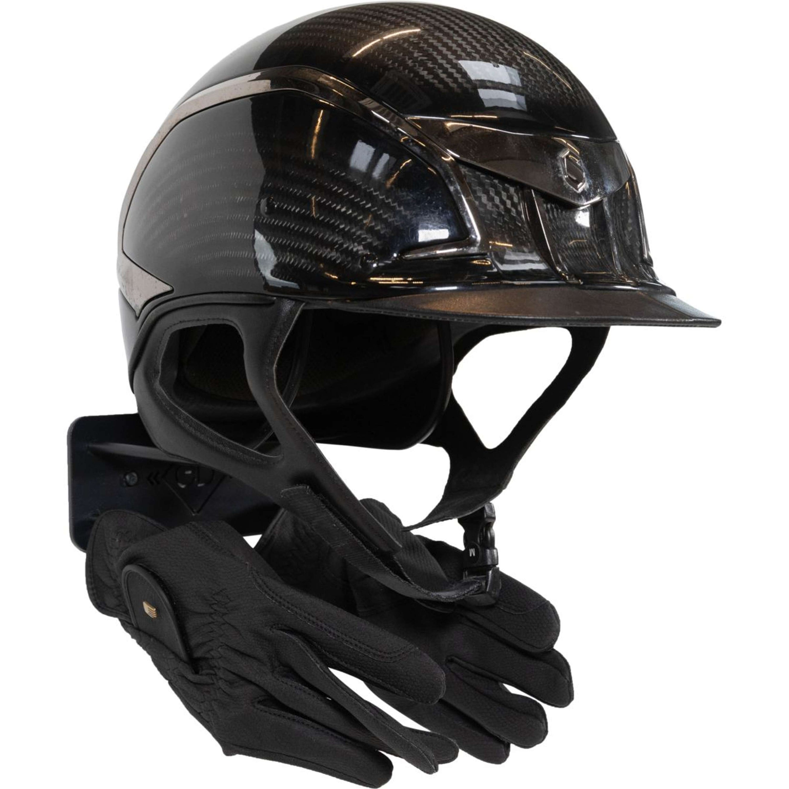 Kentucky Reitkappenhalter mit Haken Steel Black Kentucky Reitkappenhalter mit Haken Steel Black