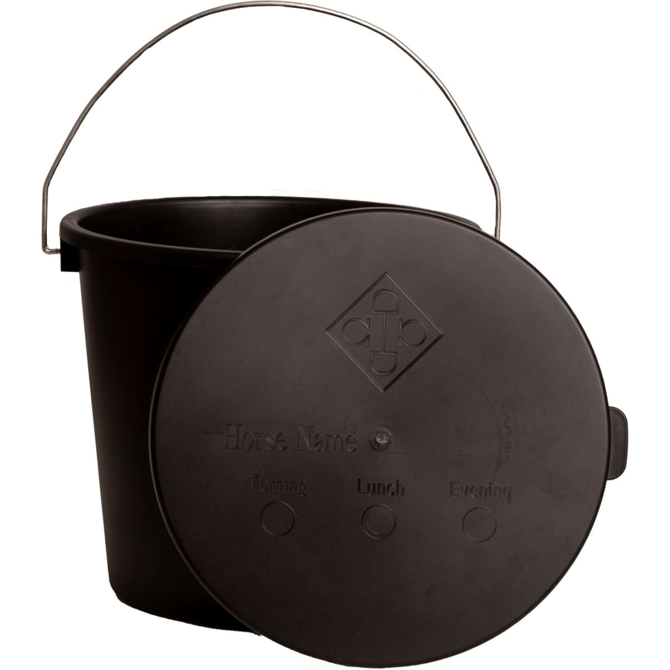 Kentucky Eimer mit Deckel Schwarz