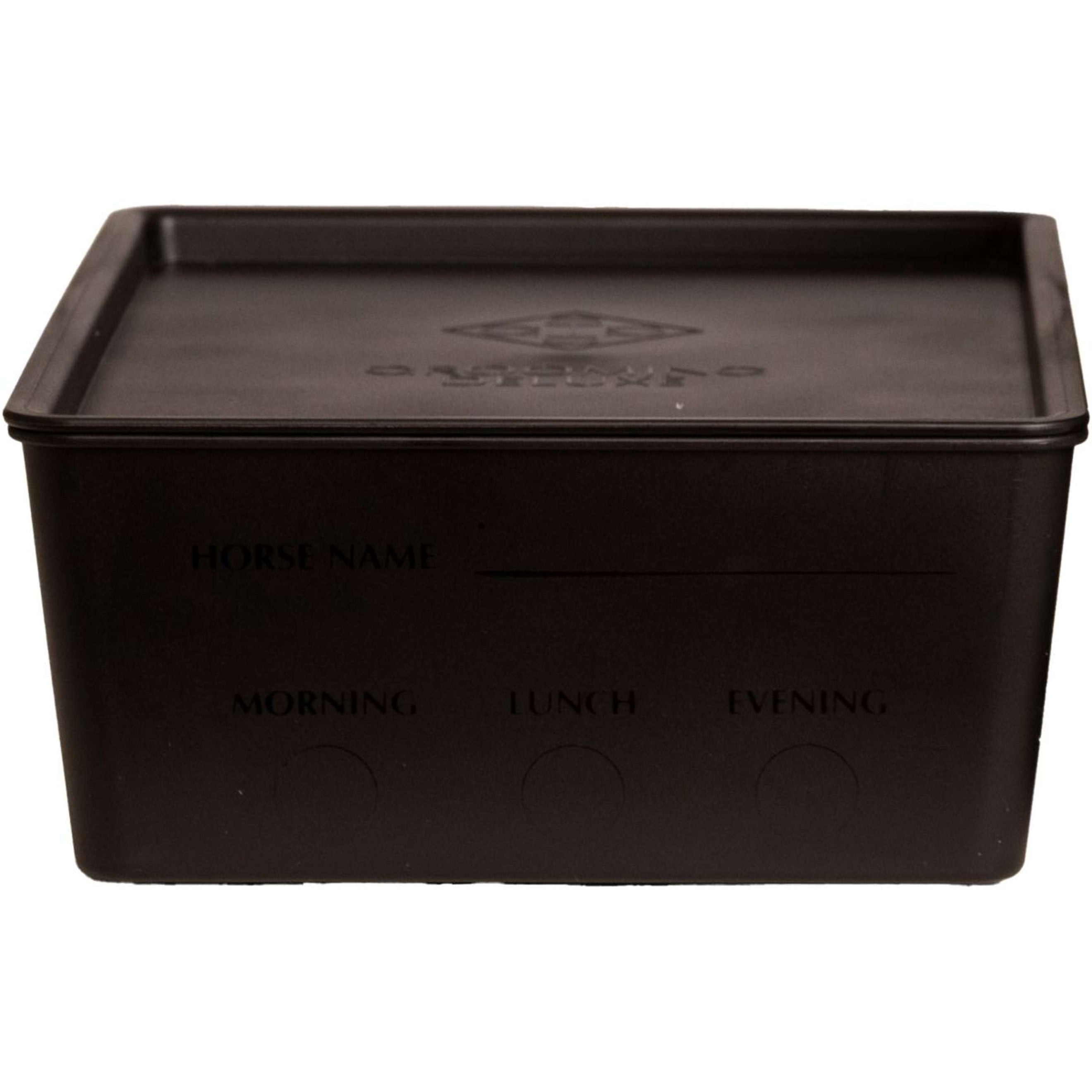 Kentucky Futtertrog mit Deckel Schwarz