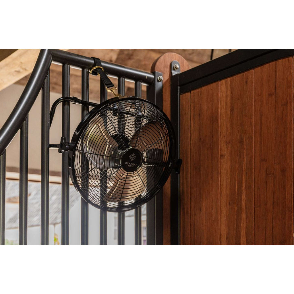 Kentucky Kabelloser Ventilator mit Akku und Ladegerät Schwarz