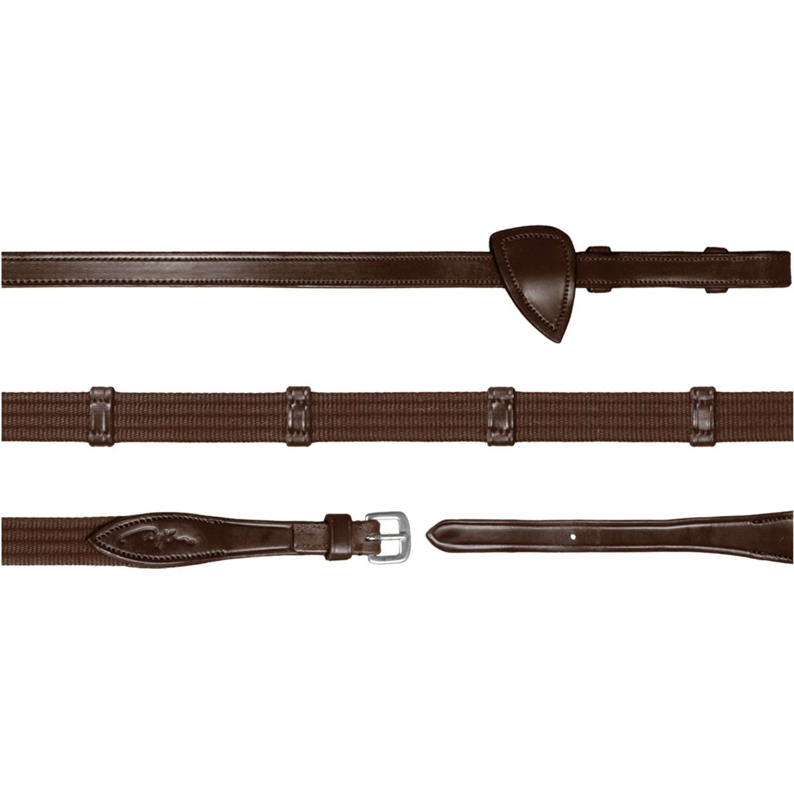 Dyon Zügel 9 Loops New English Collection 5/8 Gummi Braun Dyon Zügel 9 Loops New English Collection 5/8 Gummi Braun