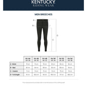Kentucky Reithose Mexico Knee Grip Herren Weiß
