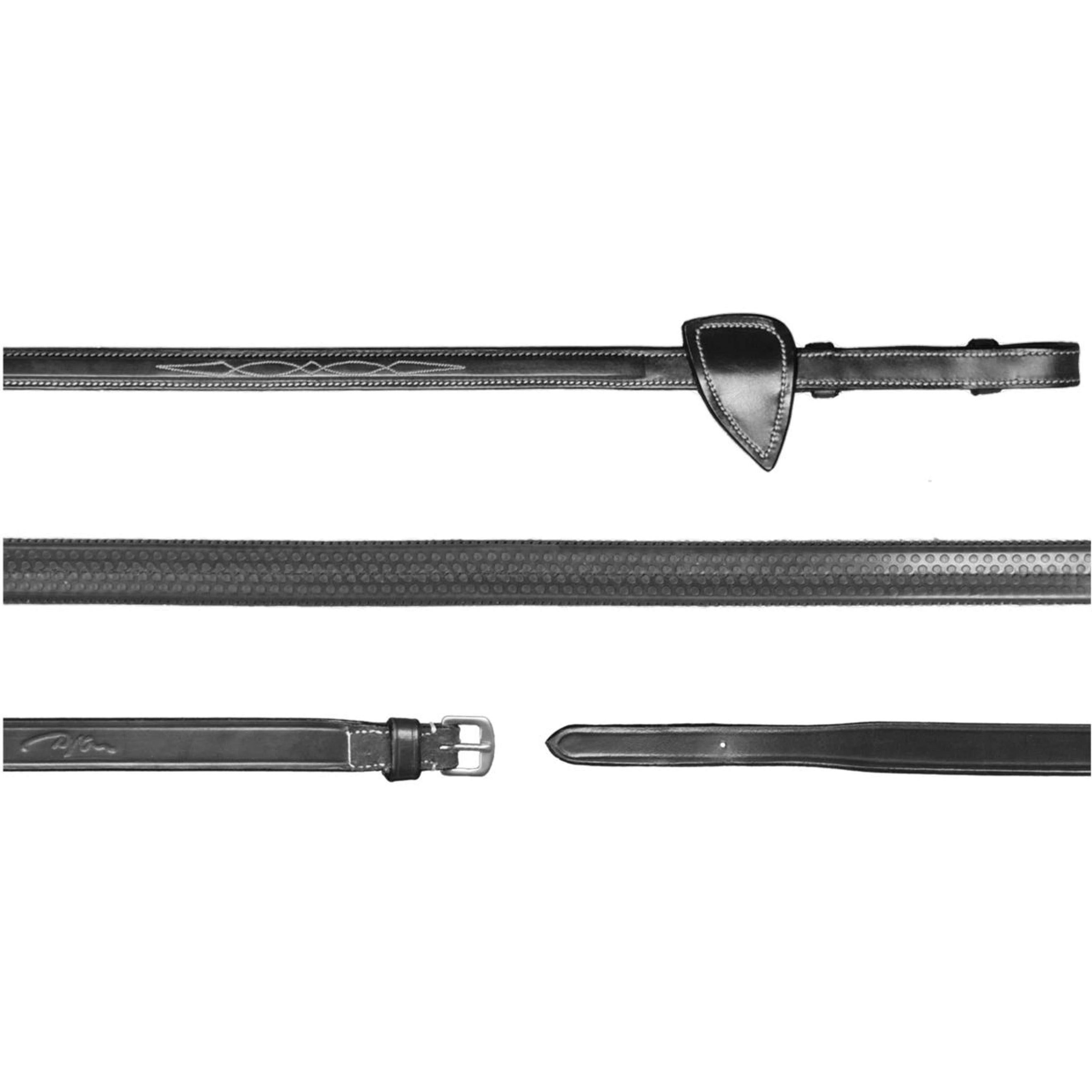 Dyon Zügel US Collection 1/2 Gummi Schwarz