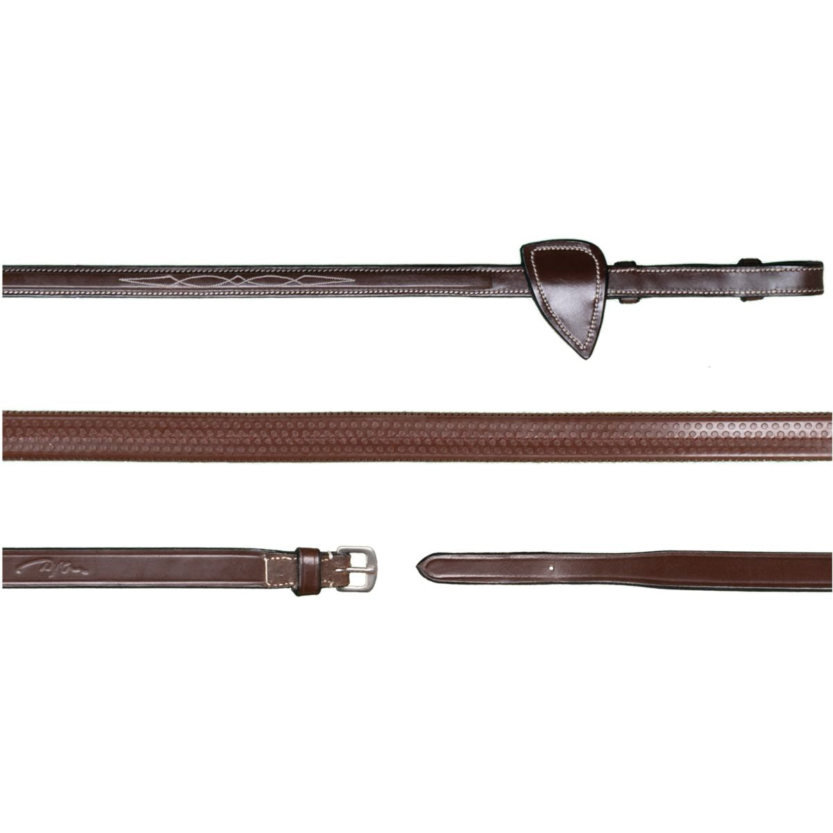 Dyon Zügel US Collection 1/2 Gummi Braun