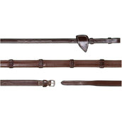 Dyon Zügel 7 Loops US Collection 1/2 Gummi Braun