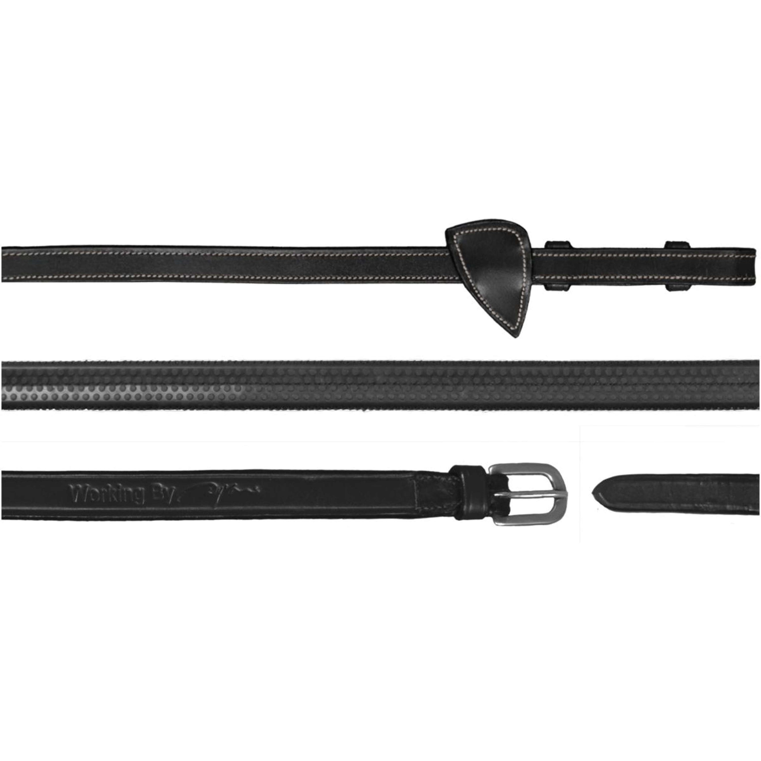 Dyon Zügel Working by Dyon 1/2 Gummi Schwarz