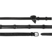 Dyon Zügel 7 Loops Working By Dyon 1/2 Gummi Schwarz