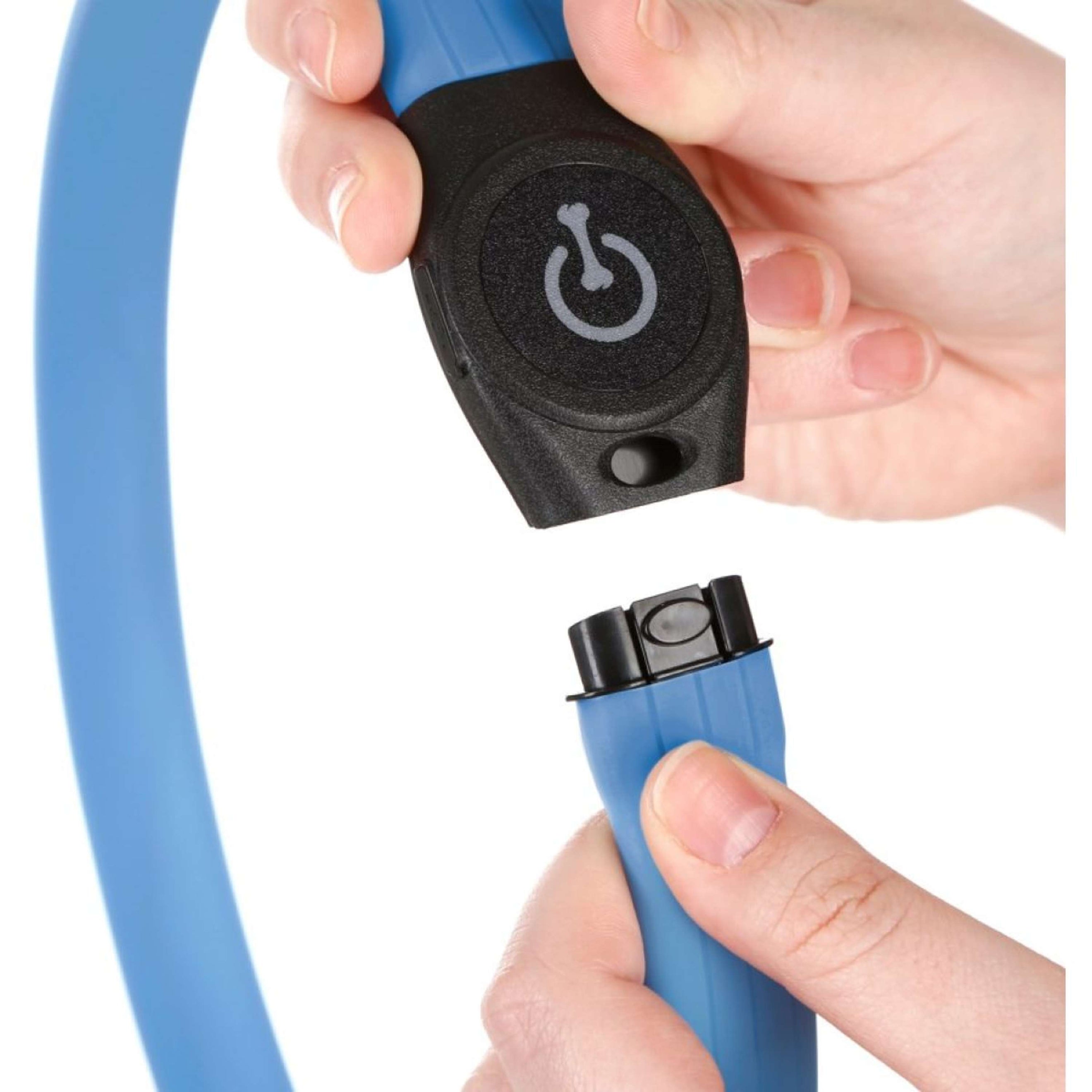 Kerbl Halsband Langhaar LED Blau