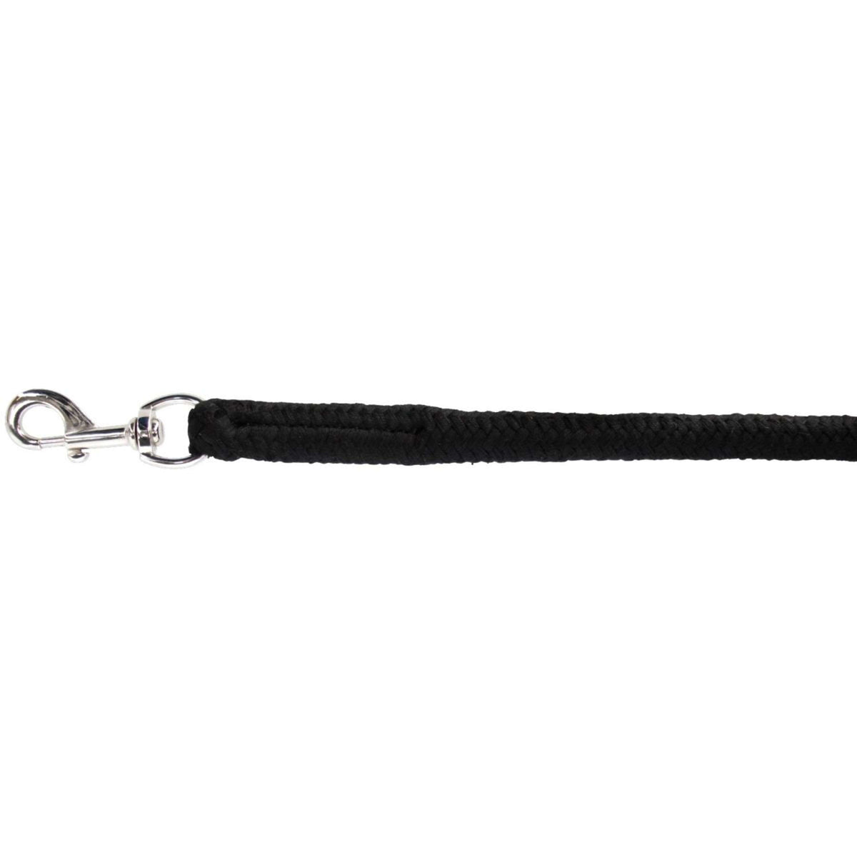 Kerbl Strick Baumwolle mit Karabinerhaken Schwarz