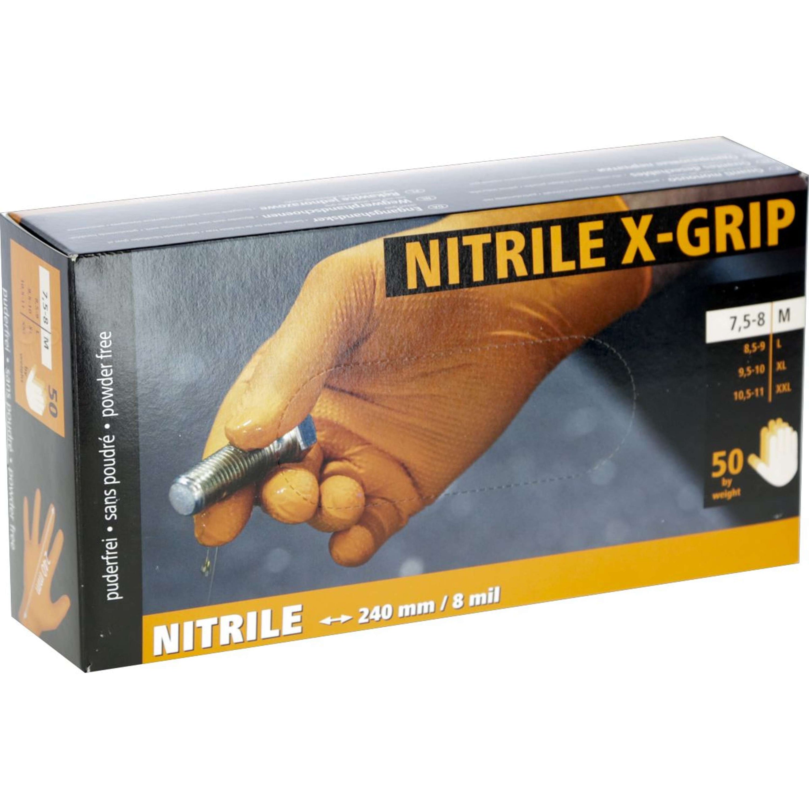 Kerbl Einweghandschuhe Nitril X-Grip 50 Stück Orange Kerbl Einweghandschuhe Nitril X-Grip 50 Stück Orange