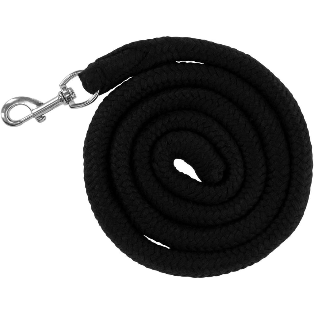 Kerbl Strick Baumwolle mit Karabinerhaken Schwarz