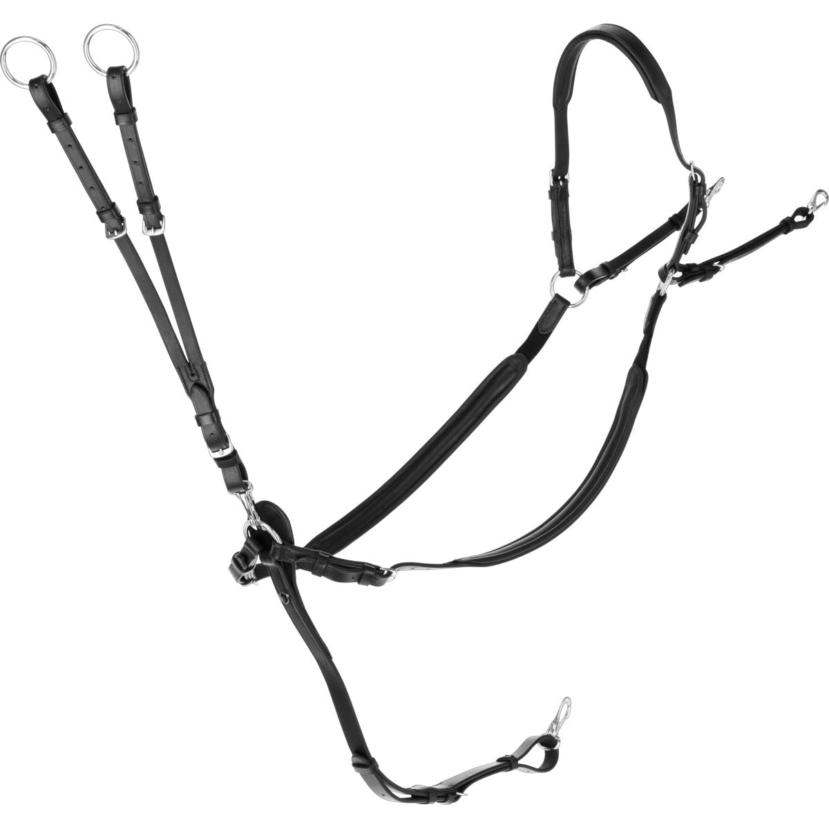 Covalliero Brustgeschirr mit Martingal Schwarz