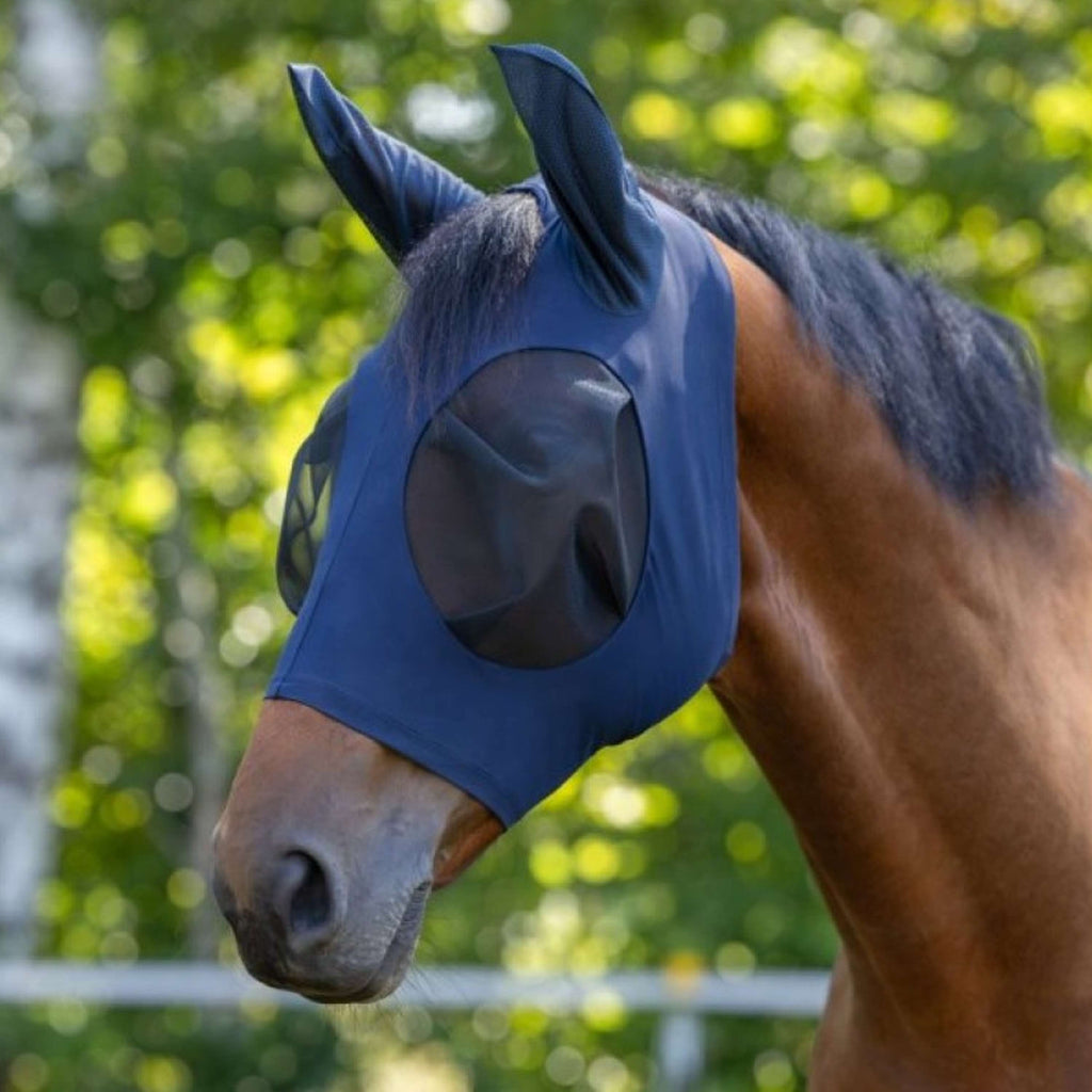 Kerbl Fliegenmaske Fino Stretch Blau
