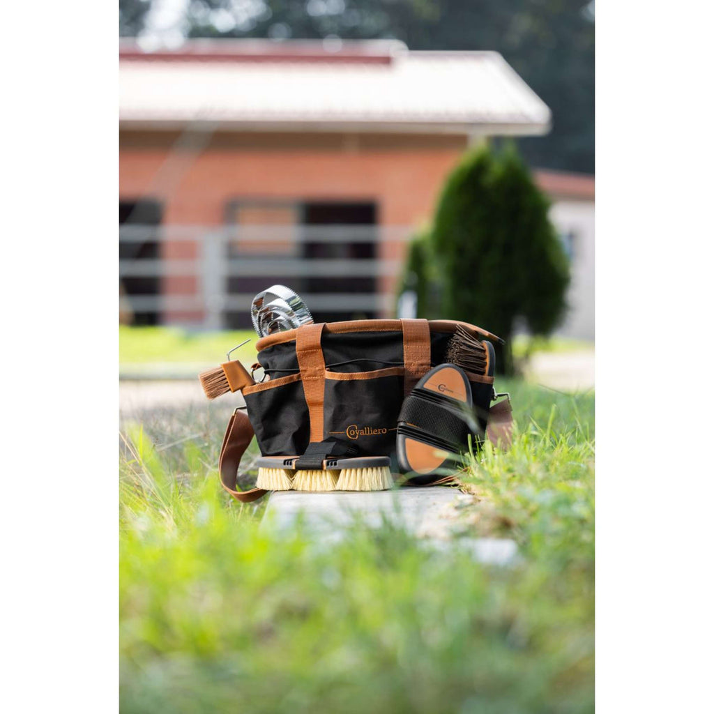 Covalliero Putztasche Schwarz/Cognac