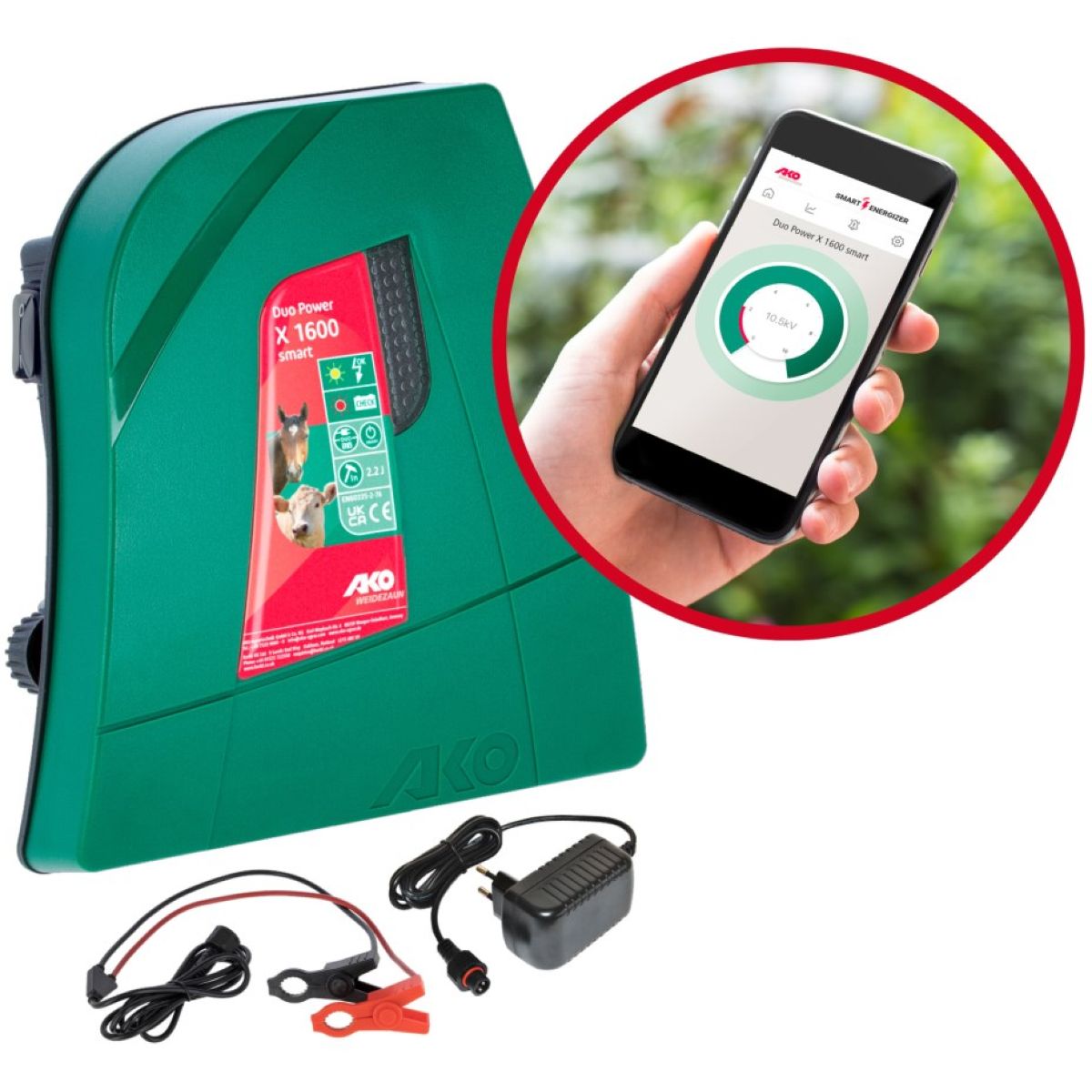 Ako Weidezaungeräte Duo Power X1600 smart