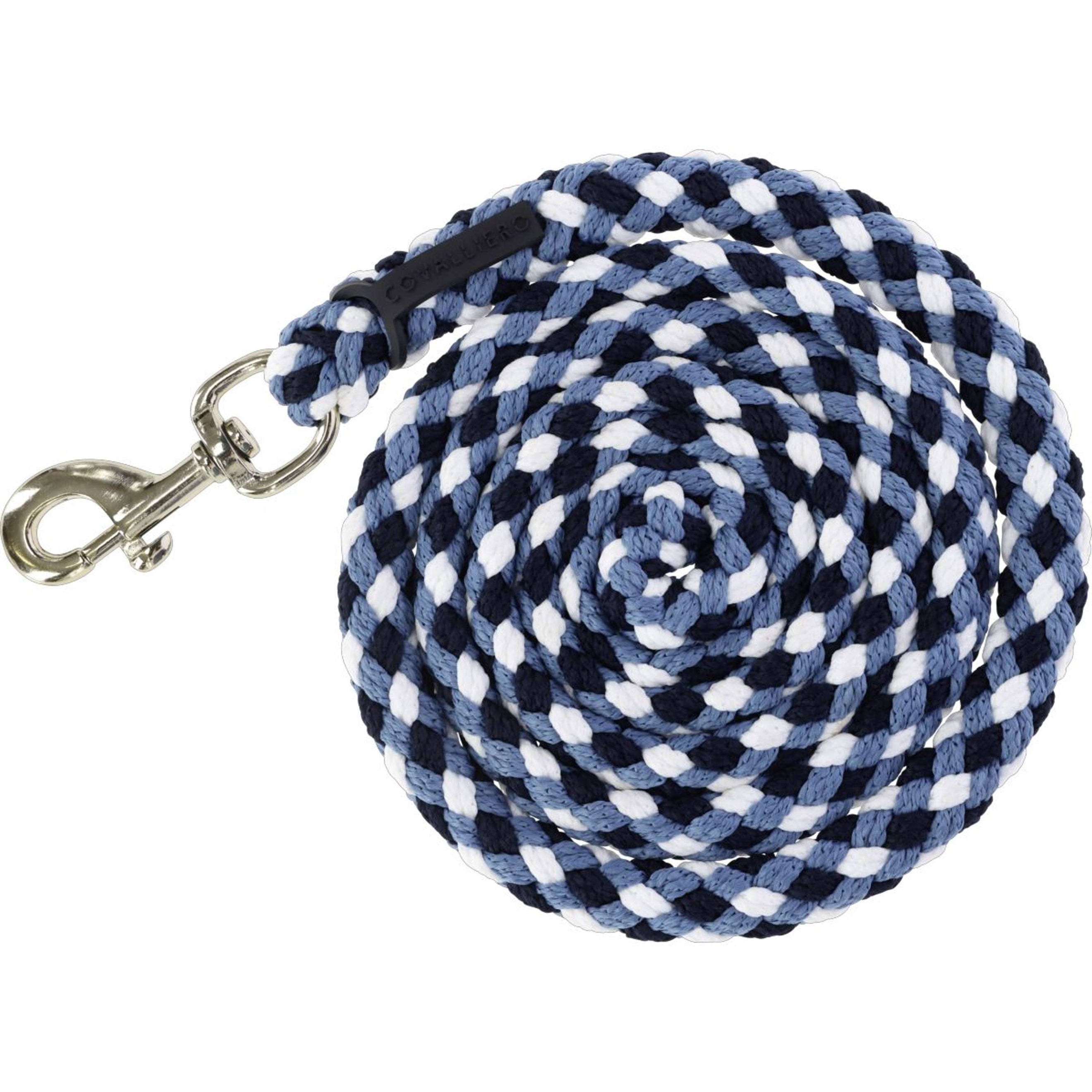 Covalliero Führstrick SS26 mit Karabinerhaken Dark Navy/Smoked Blue Covalliero Führstrick SS26 mit Karabinerhaken Dark Navy/Smoked Blue