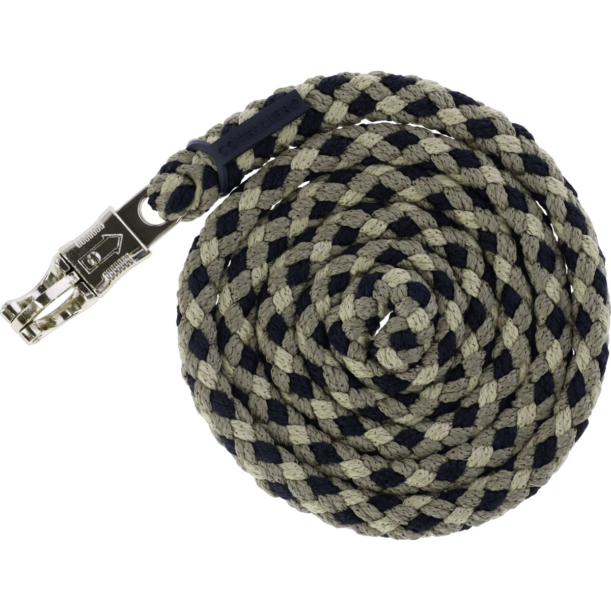 Covalliero Führstrick SS26 mit Panikhaken Schwarz/Nuss