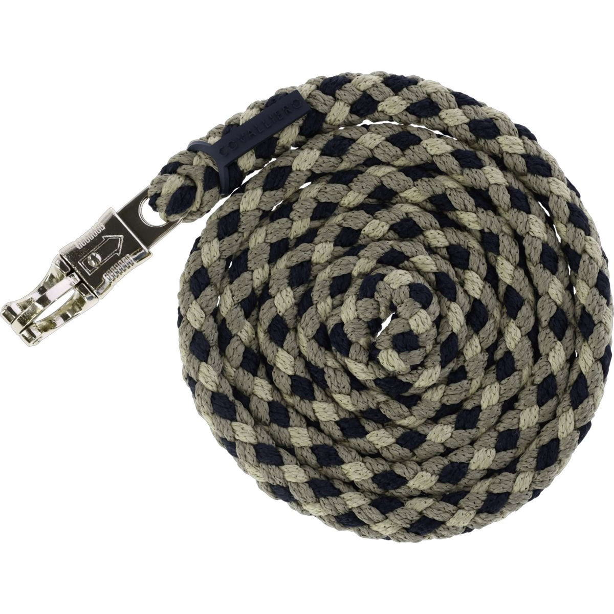 Covalliero Führstrick SS26 mit Panikhaken Schwarz/Nuss