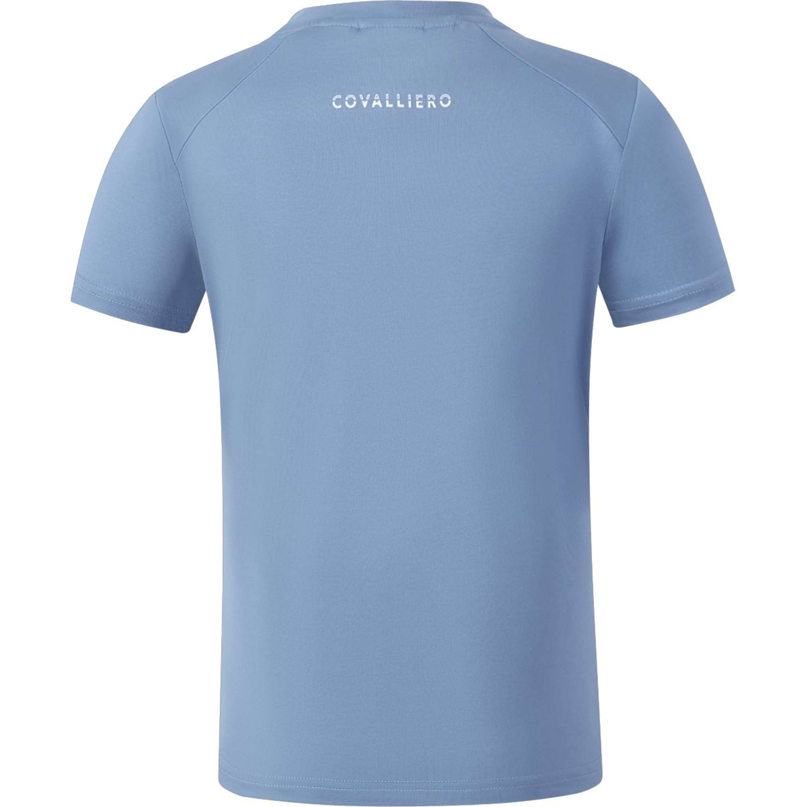 Covalliero T-Shirt SS26 Kinder Smoked Blue Covalliero T-Shirt SS26 Kinder Smoked Blue