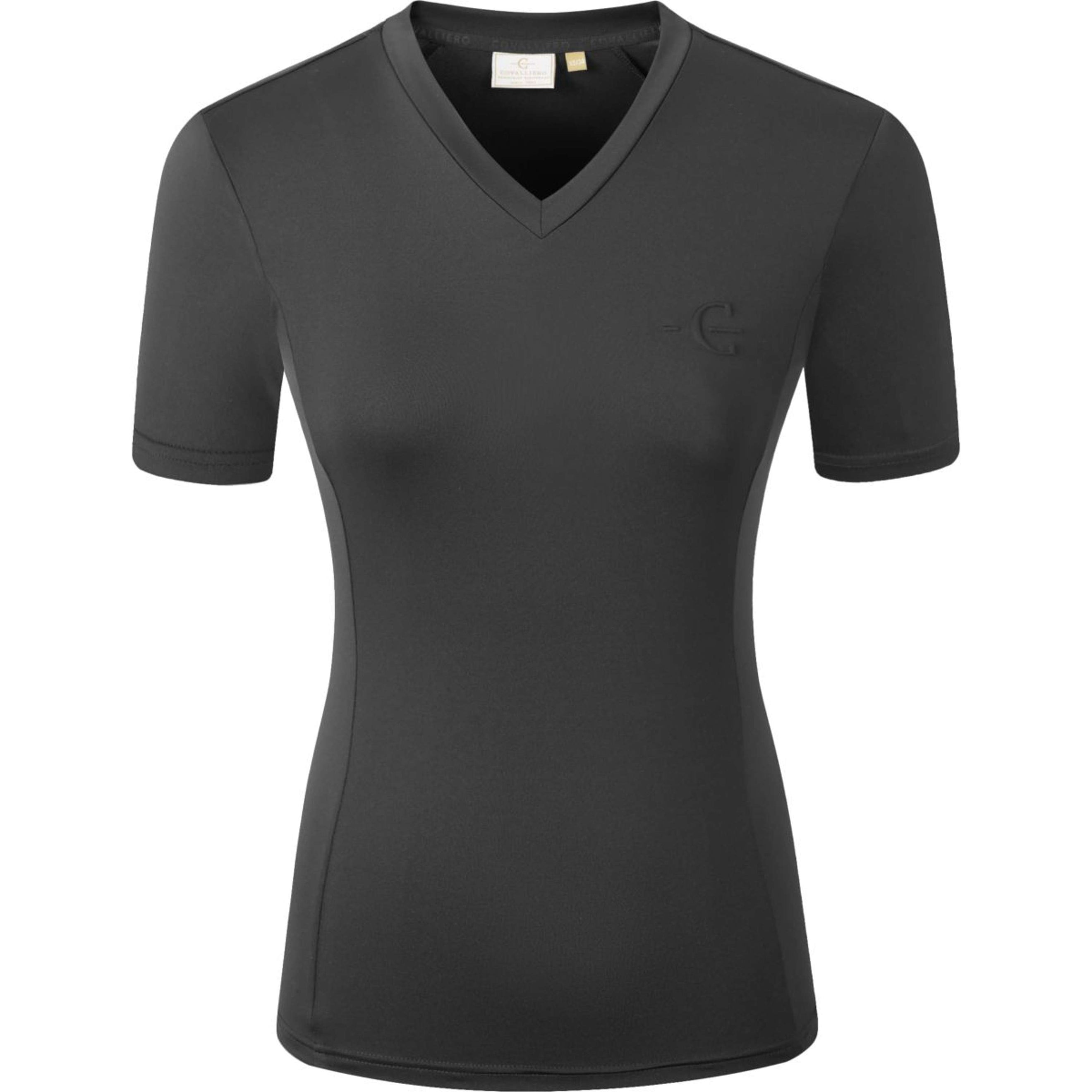 Covalliero T-Shirt SS26 Damen Schwarz Covalliero T-Shirt SS26 Damen Schwarz