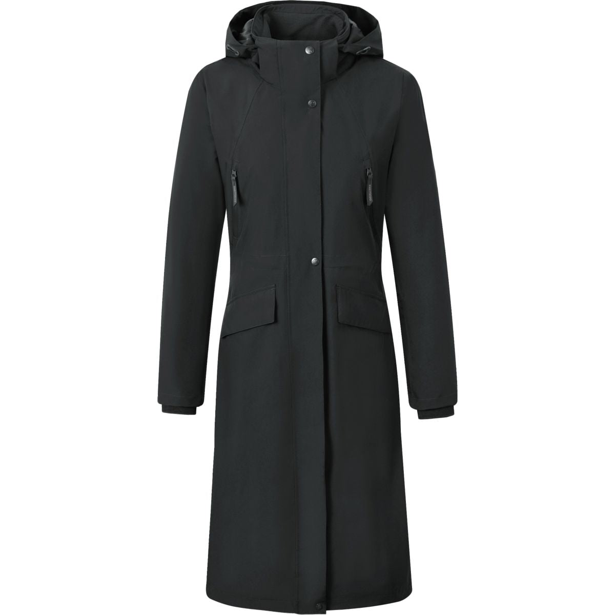 Covalliero Lange Regenjacke SS26 Damen Schwarz
