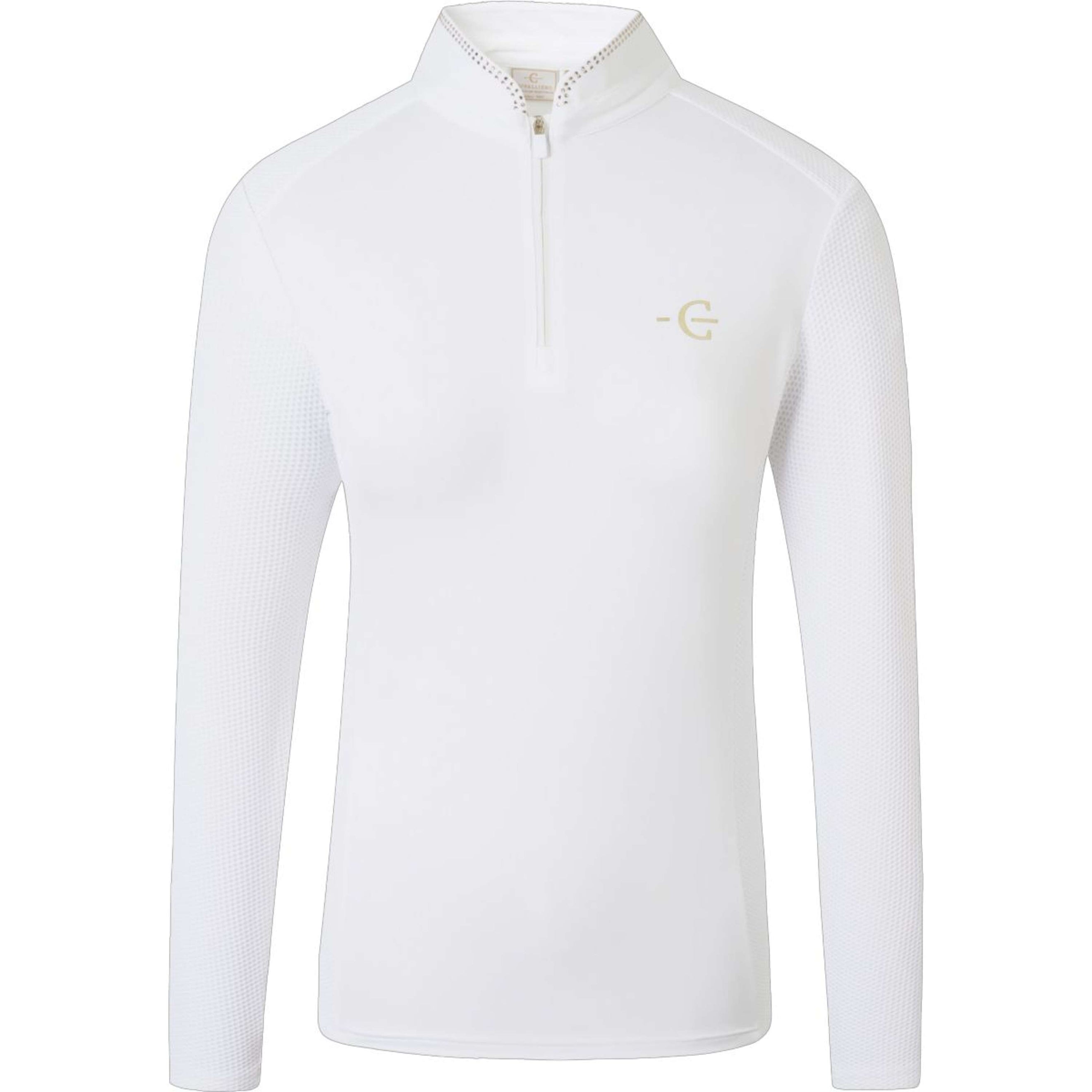 Covalliero Turniershirt SS26 Damen Lange Ärmel Weiß