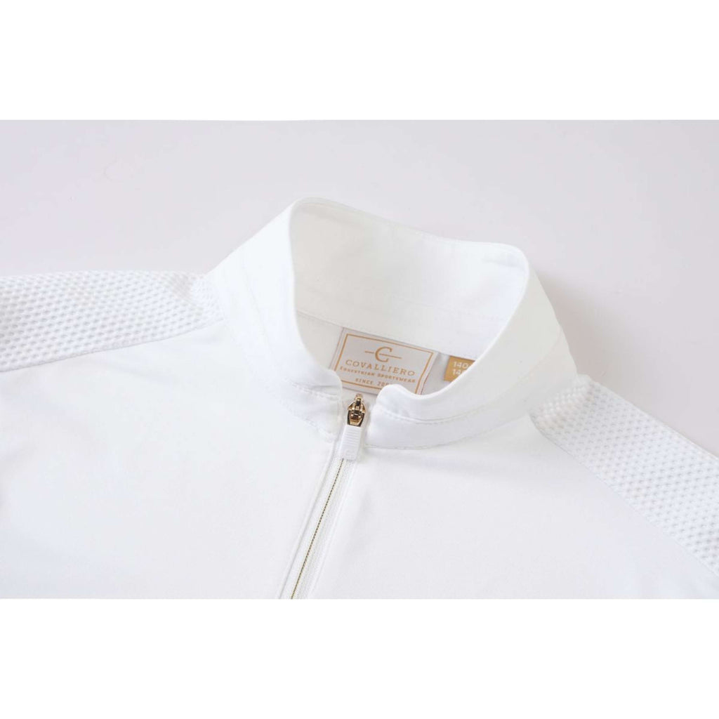 Covalliero Turniershirt SS26 Kinder Lange Ärmel Weiß