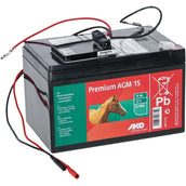 Ako Weidezaun Premium AGM 15 Ah Complete Set Schwarz