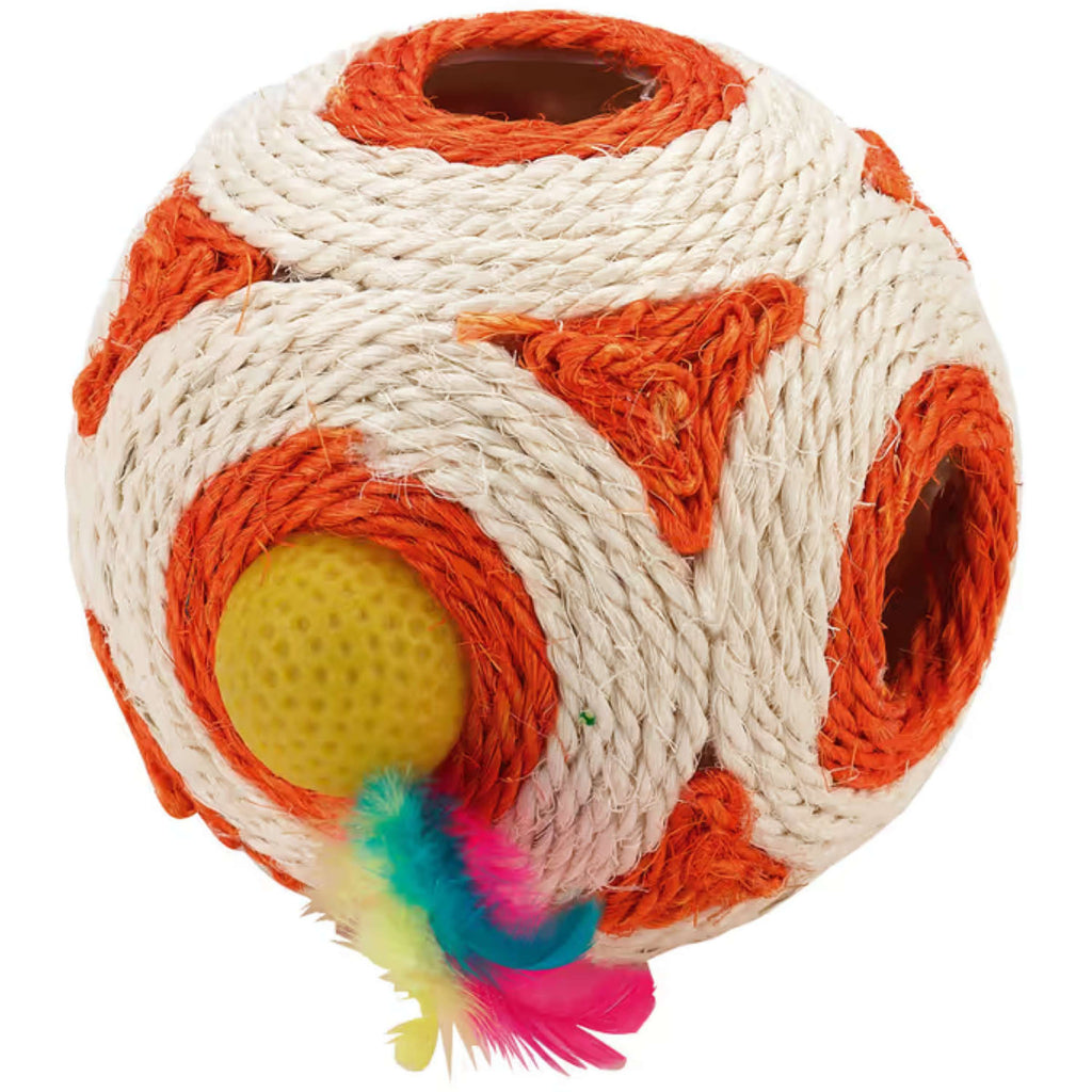 Kerbl Spielball Sisal Weiß/Rot