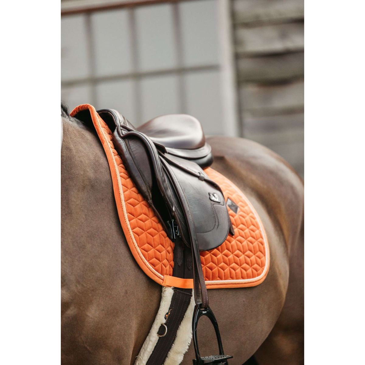 Kentucky Horsewear Schabracke Velvet Springen Orange