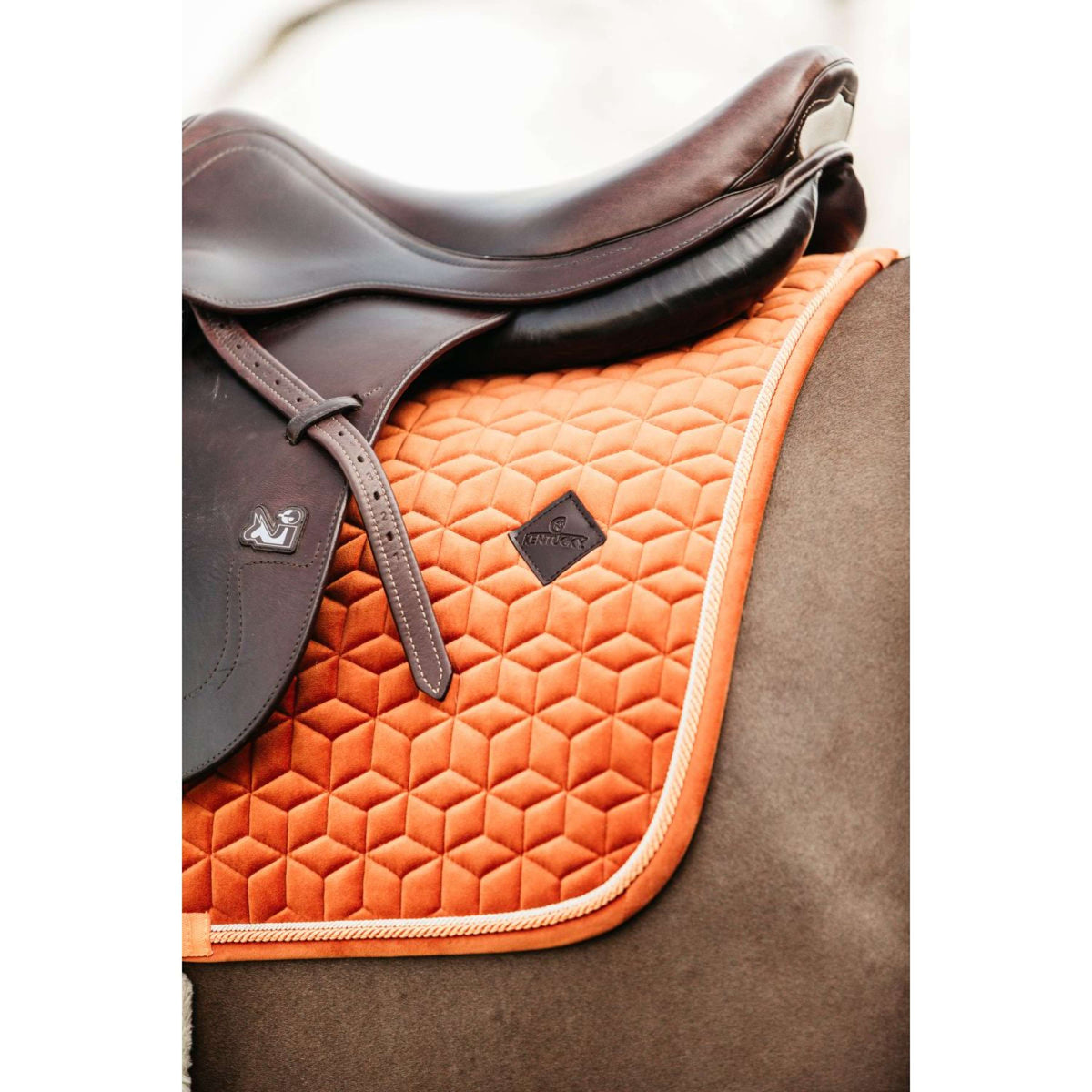 Kentucky Horsewear Schabracke Velvet Springen Orange