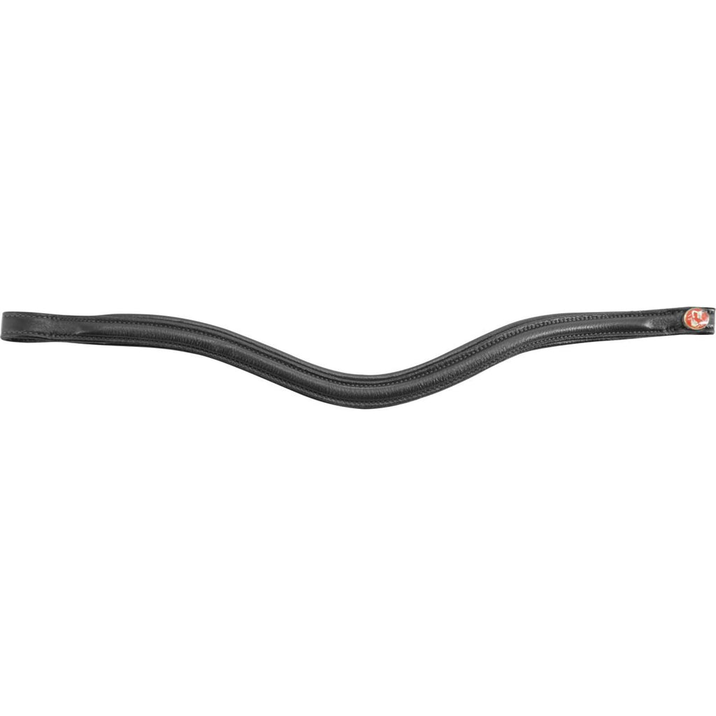 Kieffer Trense Ultrasoft Sue Lederstirnband Schwarz