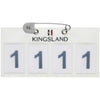 Kingsland Startnummer Classic 4 Zahlen Weiß