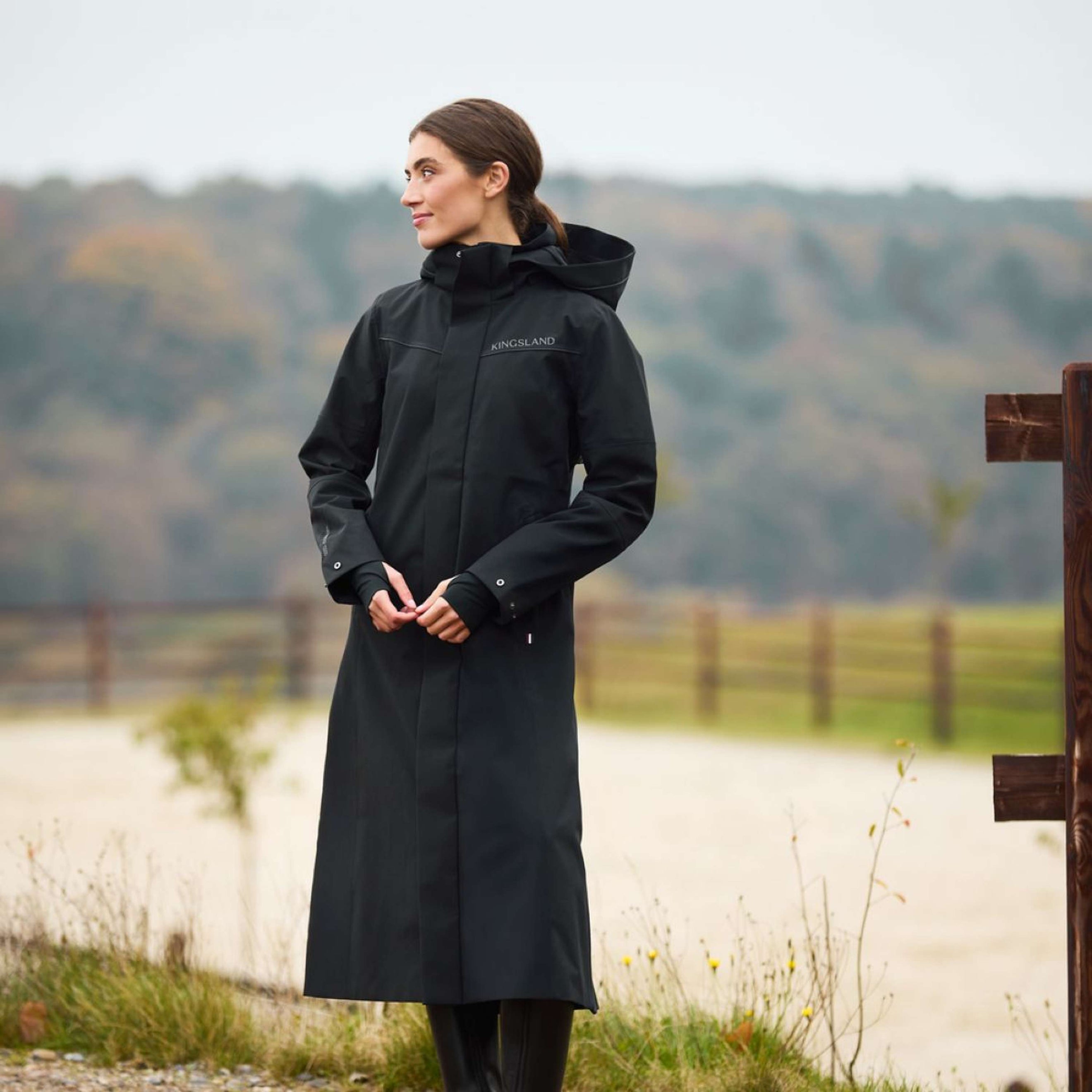 Kingsland Lange Jacke KLLucia Wasserdicht Schwarz Kingsland Lange Jacke KLLucia Wasserdicht Schwarz