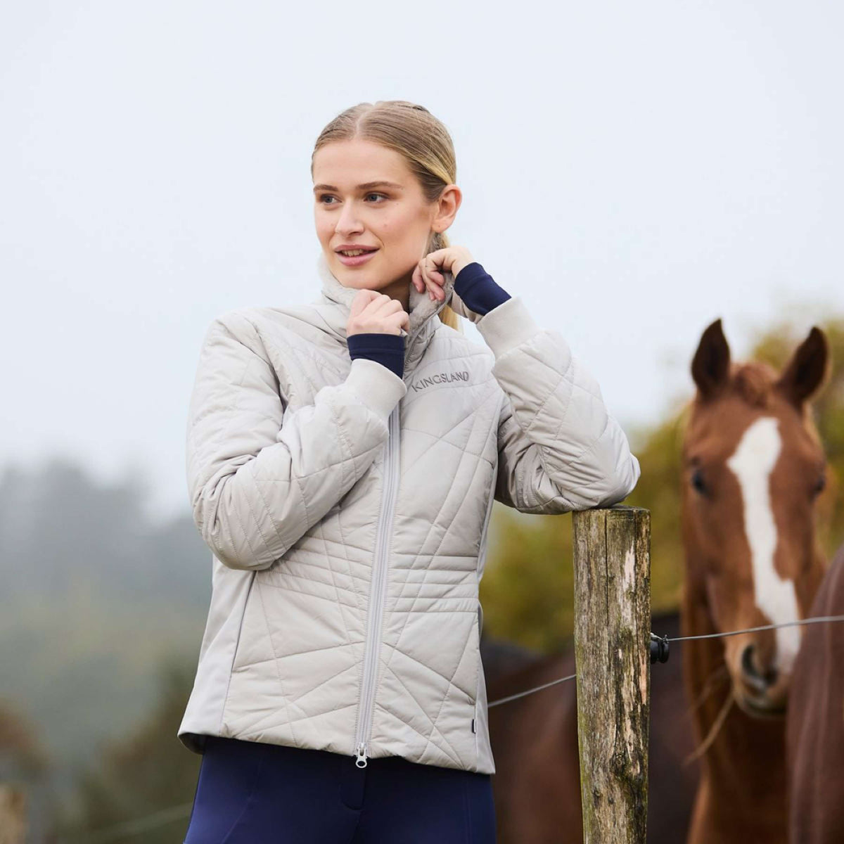 Kingsland Jacke KLAlba Damen Beige Dove