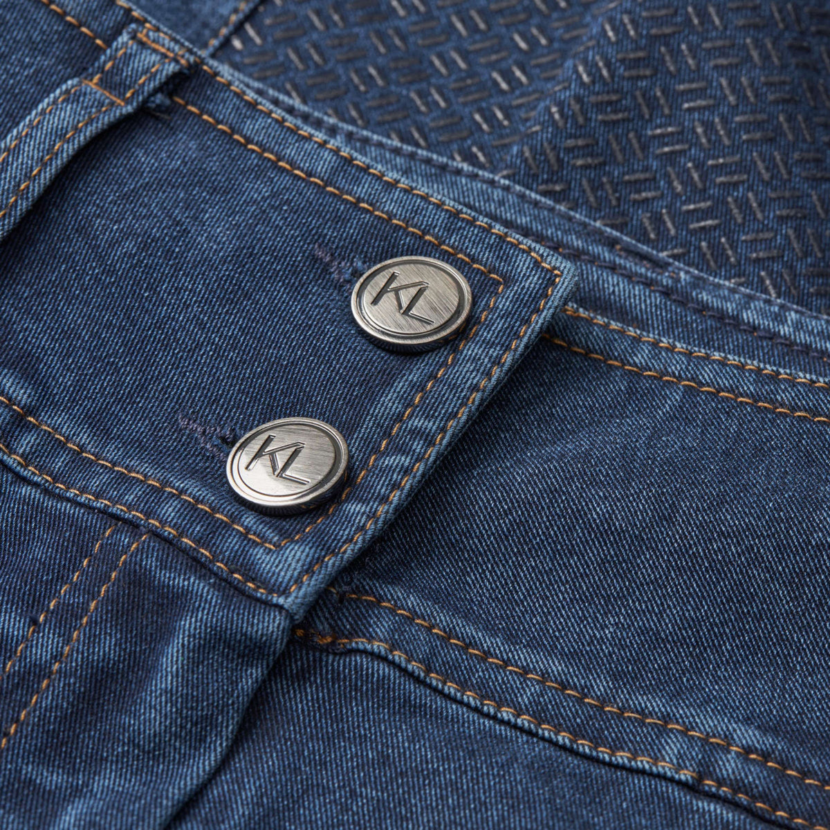 Kingsland Reithose KLKayce Denim Full Grip Navy