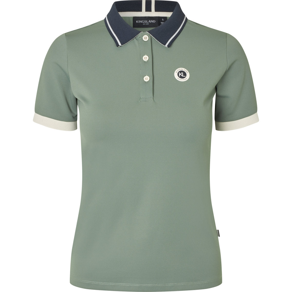 Kingsland Polo Shirt KLLaura Green Agave
