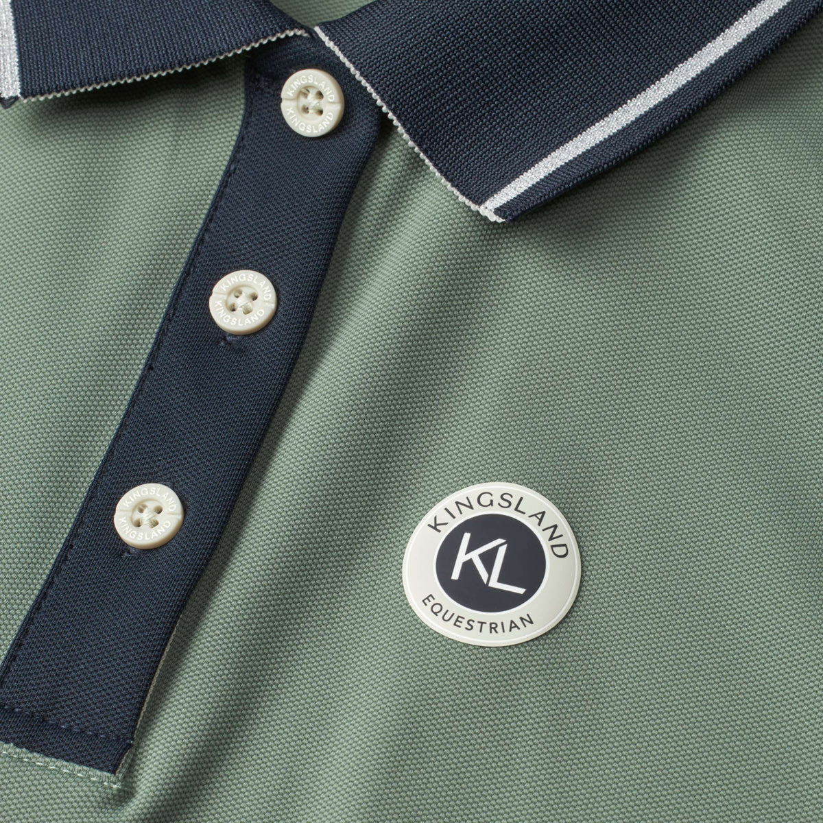 Kingsland Poloshirt KLLaura Ärmellos Green Agave
