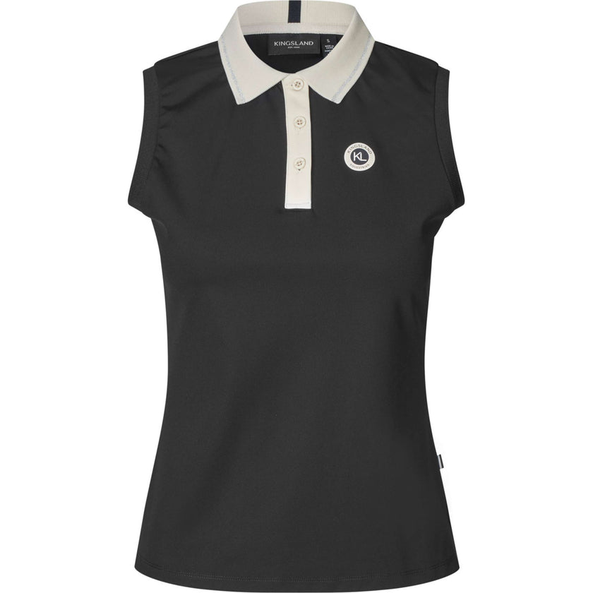 Kingsland Poloshirt KLLaura Ärmellos Schwarz Kingsland Poloshirt KLLaura Ärmellos Schwarz