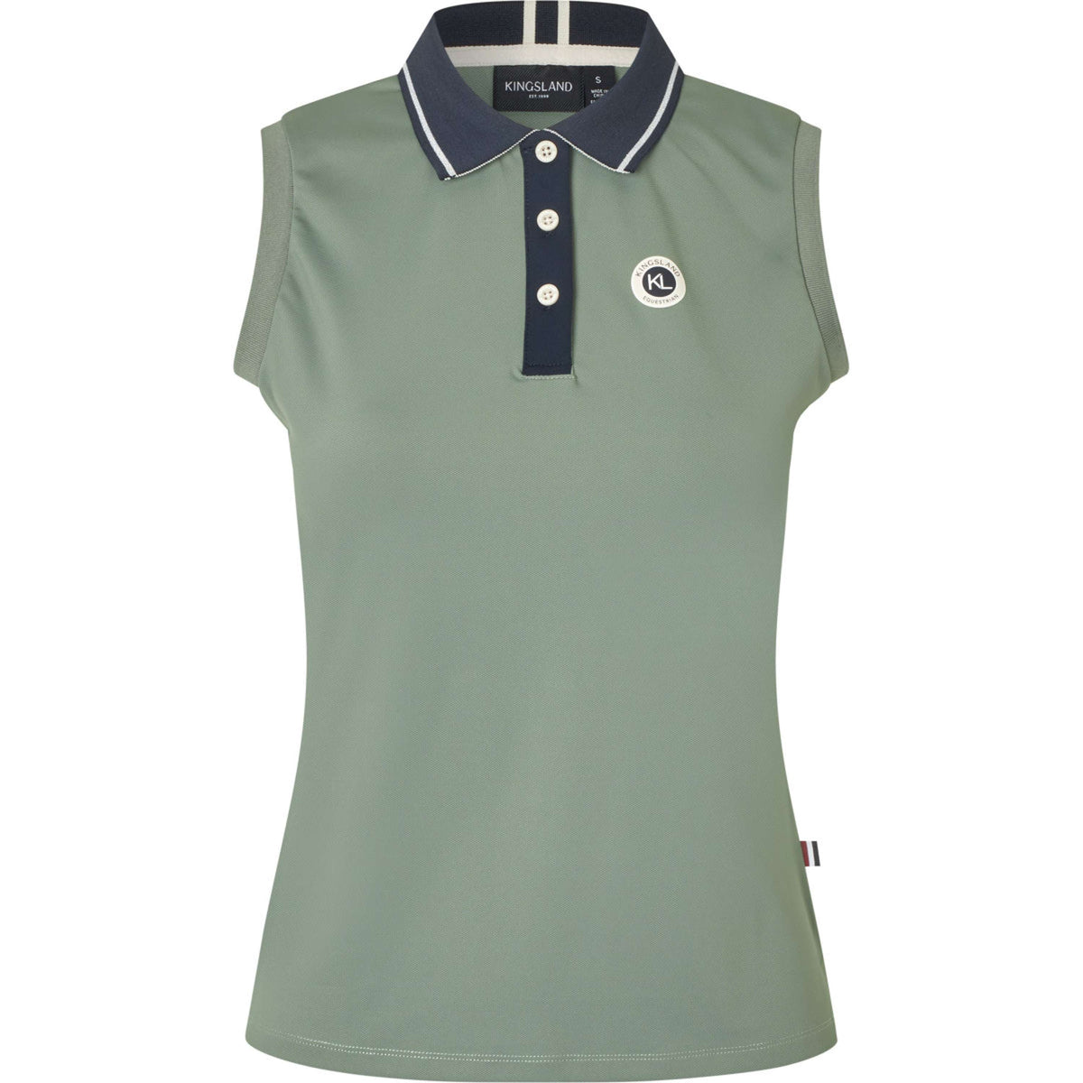 Kingsland Poloshirt KLLaura Ärmellos Green Agave