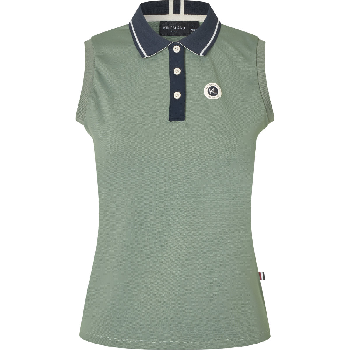 Kingsland Poloshirt KLLaura Ärmellos Green Agave