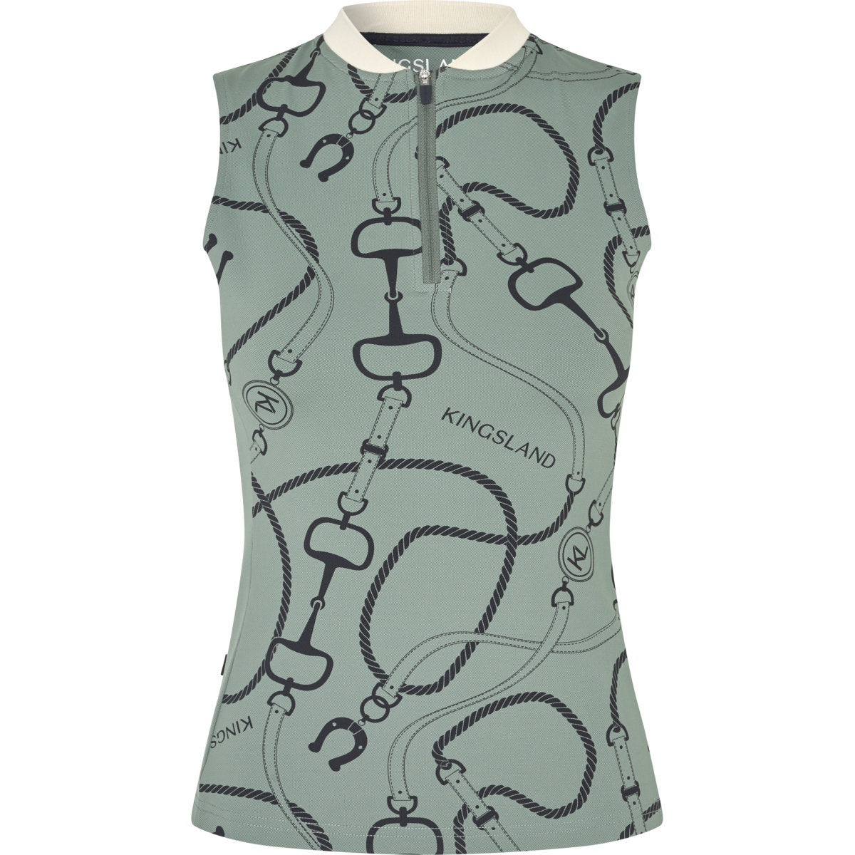 Kingsland Top KLLarissa Ärmellos Green Agave