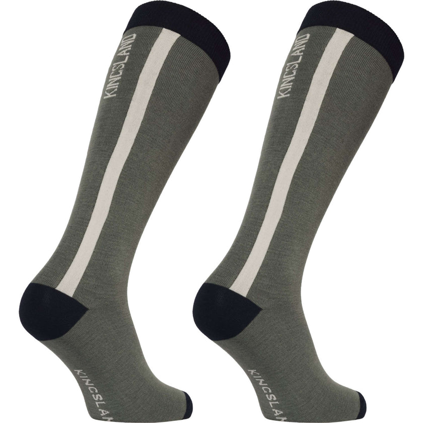Kingsland Reitsocken KLLaura Coolmax 2 Pack Green Agave Kingsland Reitsocken KLLaura Coolmax 2 Pack Green Agave